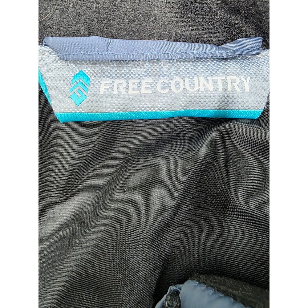 Free Country Puffer Vest Mens XL Full Zip Pockets Blue - Picture 5 of 16